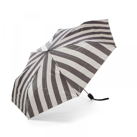 Дамски чадър с черно райе - Pierre Cardin