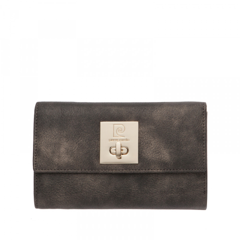 Дамско кафяво портмоне със златни нюанси Pierre Cardin