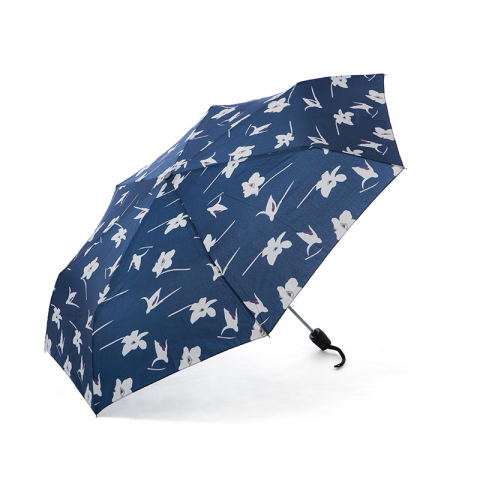 Дамски син чадър с орхидея - Pierre Cardin
