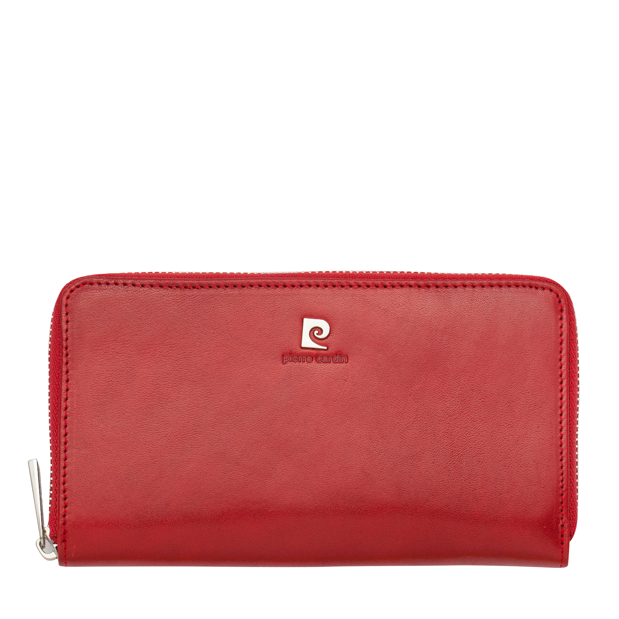 Дамско червено портмоне с цип