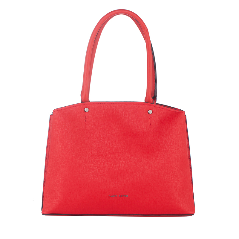 Дамска червена чанта от ЕКО кожа Pierre Cardin