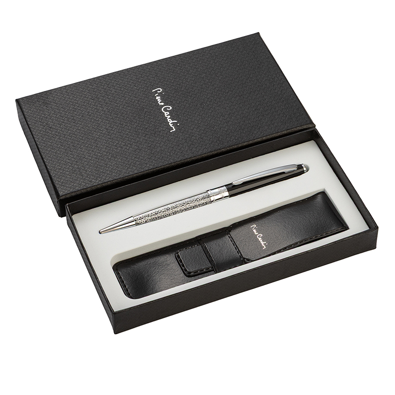 Химикалка Pierre Cardin колекция Crystal - черна, PCT02